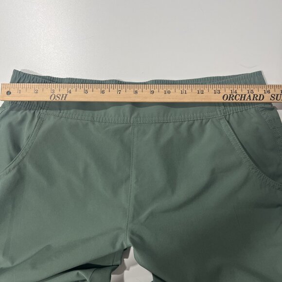 Eddie Bauer Ladies Traveler‎ Pant Medium Green High Rise Active Outdoor Trail - Picture 12 of 14